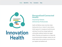 Tablet Screenshot of innovationhealthgroup.com